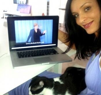 Alinta Kingdom of Bahrain I am Australian living in Bahrain.. This is a photo of my cat and I watching...